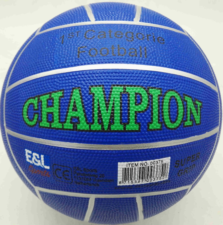 E L Sports Straatvoetbal champion - rubber - maat 5 - 380-420 gram - verschillende kleuren - assorti
