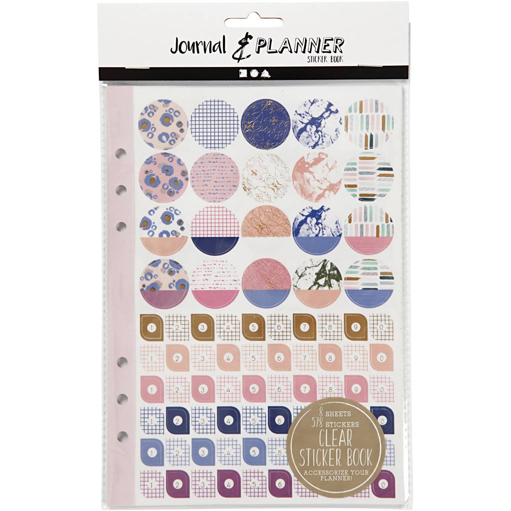 Creativ Company Https: www.cchobby.nl stickerboek-bloemen-a5-goud-paars-roze-1-stuk