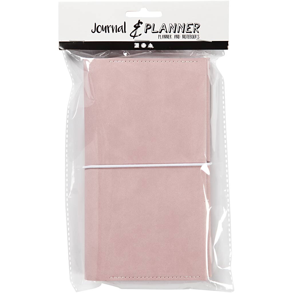 Creativ Company Https: www.cchobby.nl planner-bulletjournal-afm-10x18x1-5-cm-elastieksluiting-roze-1-stuk