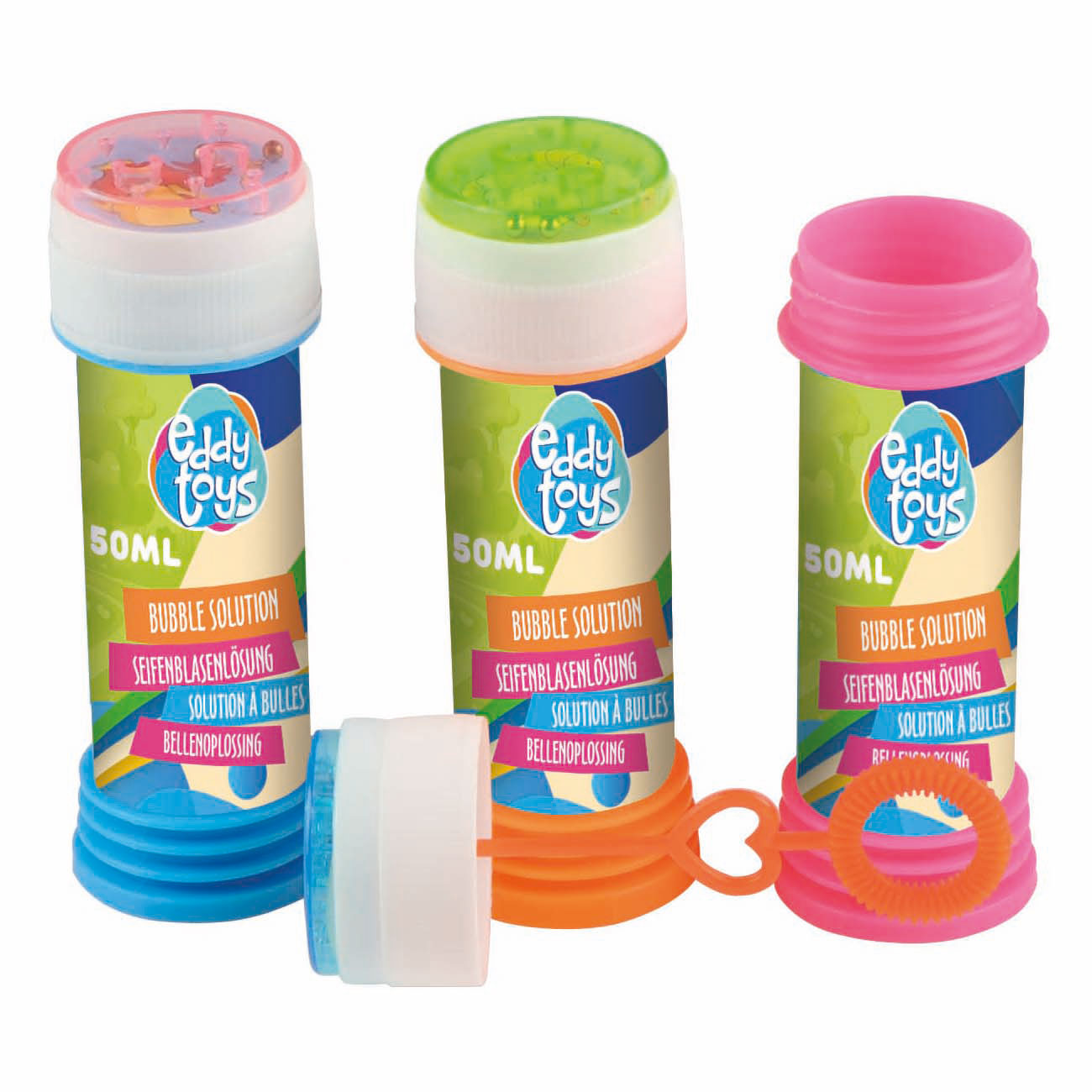 Eddy Toys Bellenblaas speelgoed 50ml set van 24 stuks kinderfeestje.