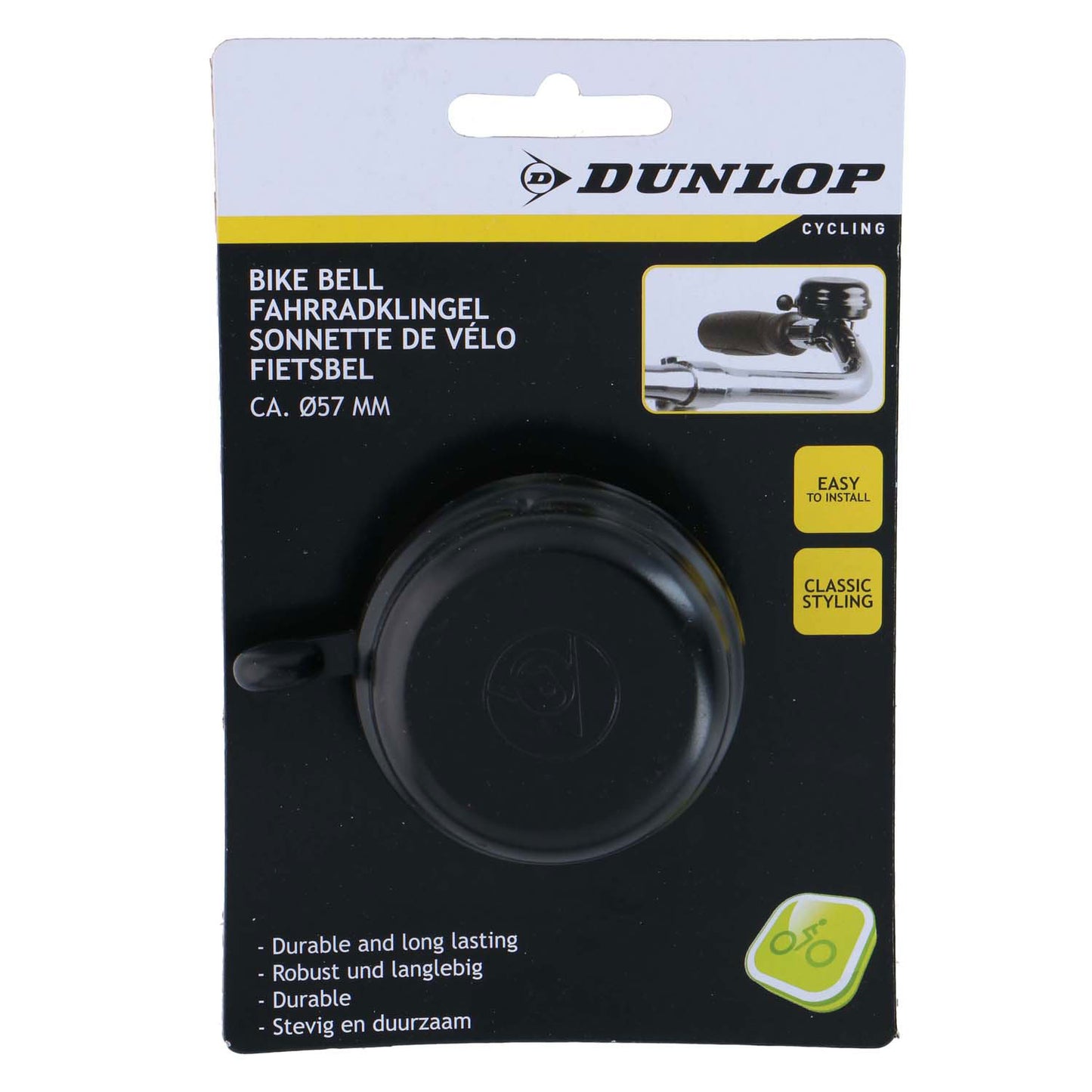 Dunlop Fietsbel zwart 57mm