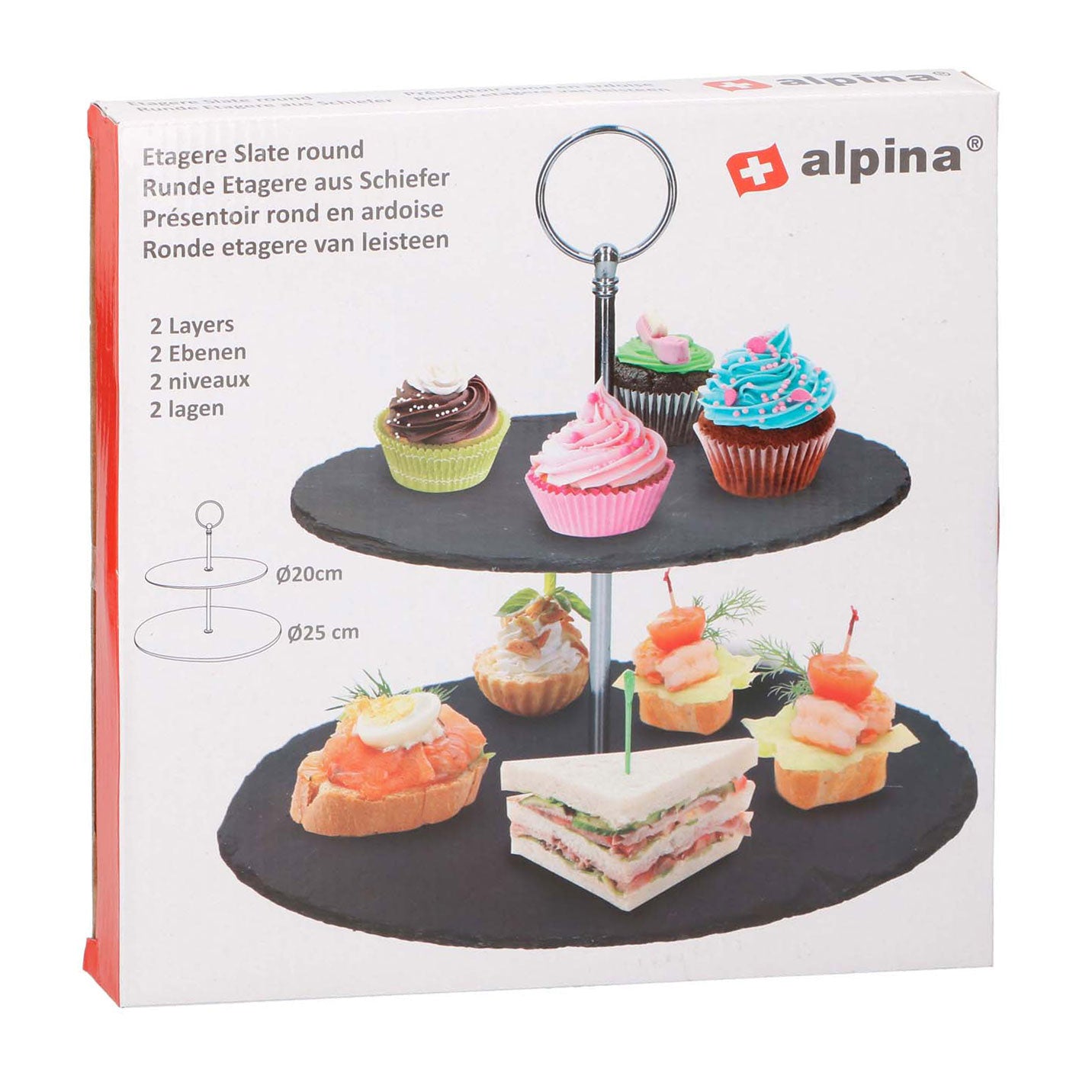 Alpina Etagère natuurlijk leisteen - 20 25cm