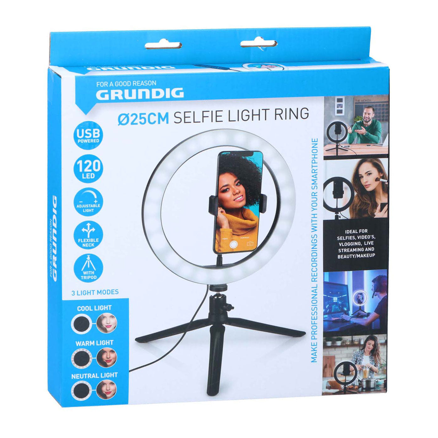 Ringlight op Statief