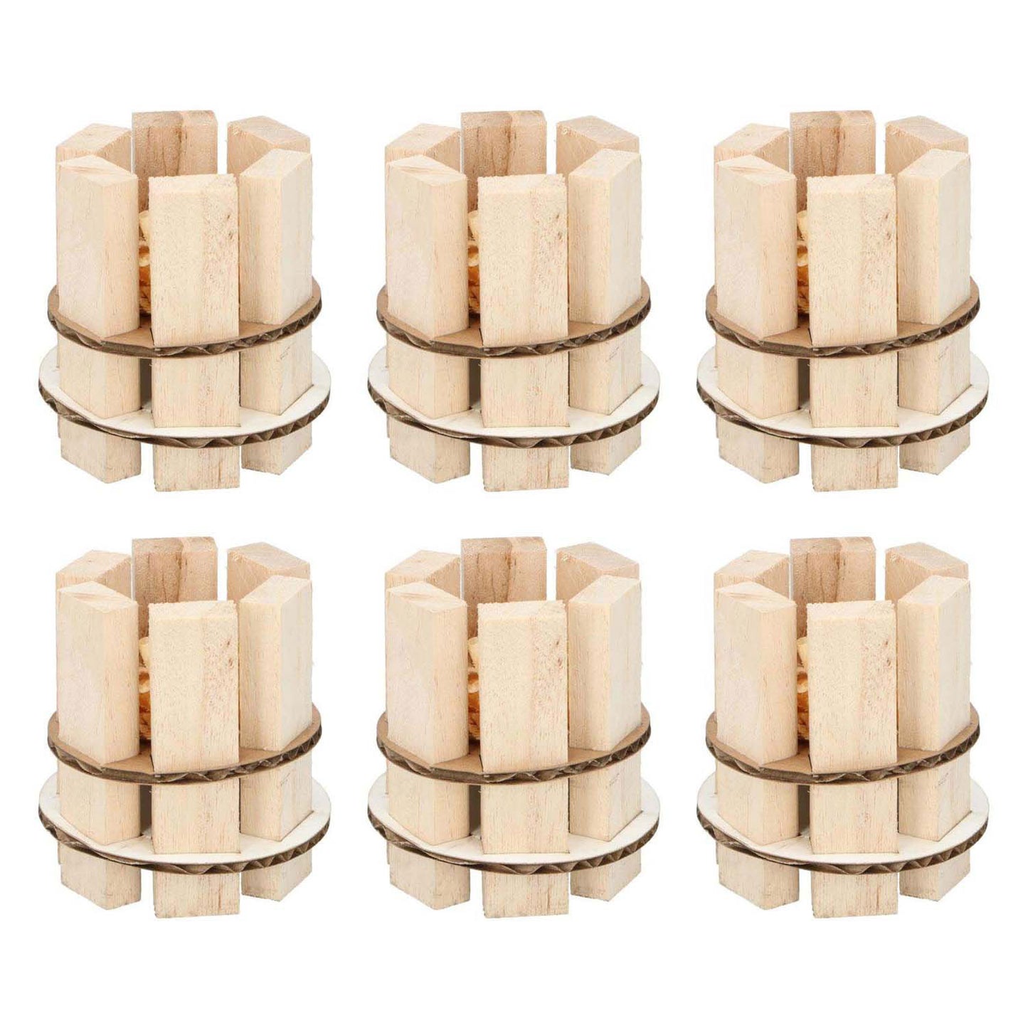 Houten Aanmaakblokjes van Hout, 6-pack