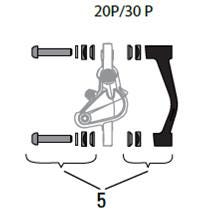 Avid Adapter Adapter Rem 20 P SS CPS 180 Voor 160 Achter