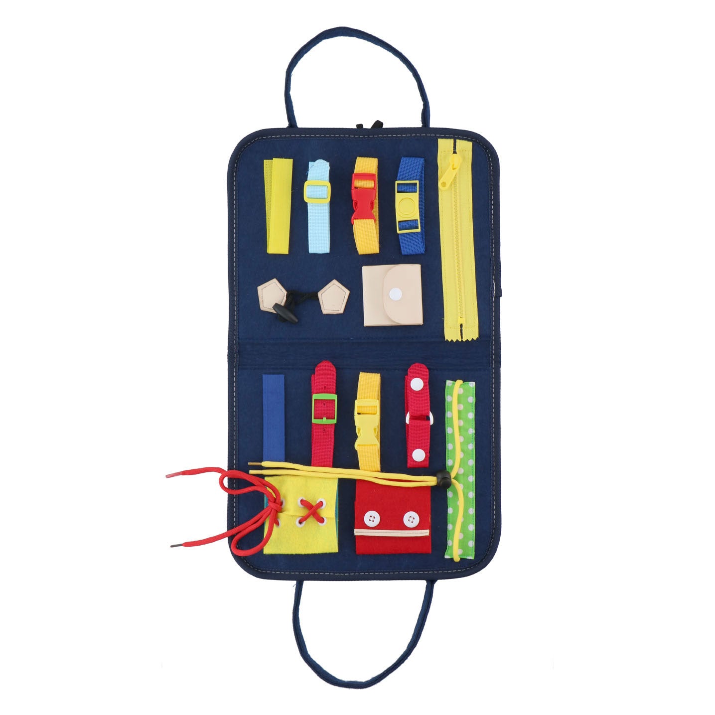Eddy Toys Montessori activiteitenboek - kleding leren openen en sluiten - motoriek oefenen