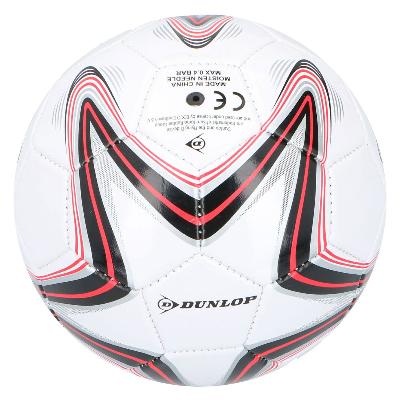 Merkloos Sans Marque Dunlop voetbal met print, 15cm