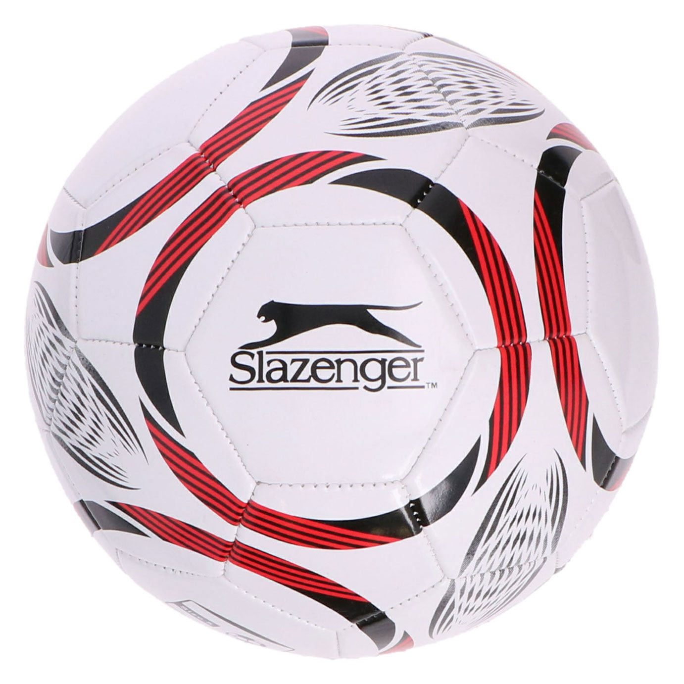 Merkloos Sans Marque Slazenger voetbal maat 5 - football size 5 voor training en wedstrijd - voetbal voor buiten en sportveld - assorti kleuren zwart, blauw of rood - standaard voetbalmaat