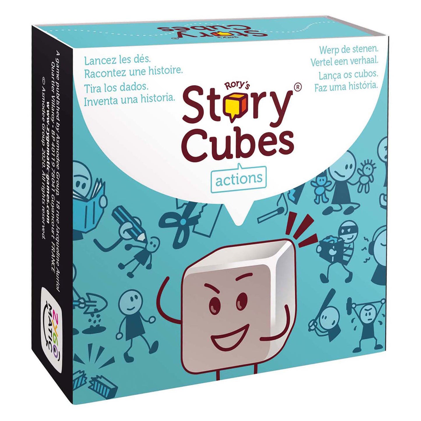 Asmodee Rory's story cubes actions dobbelspel