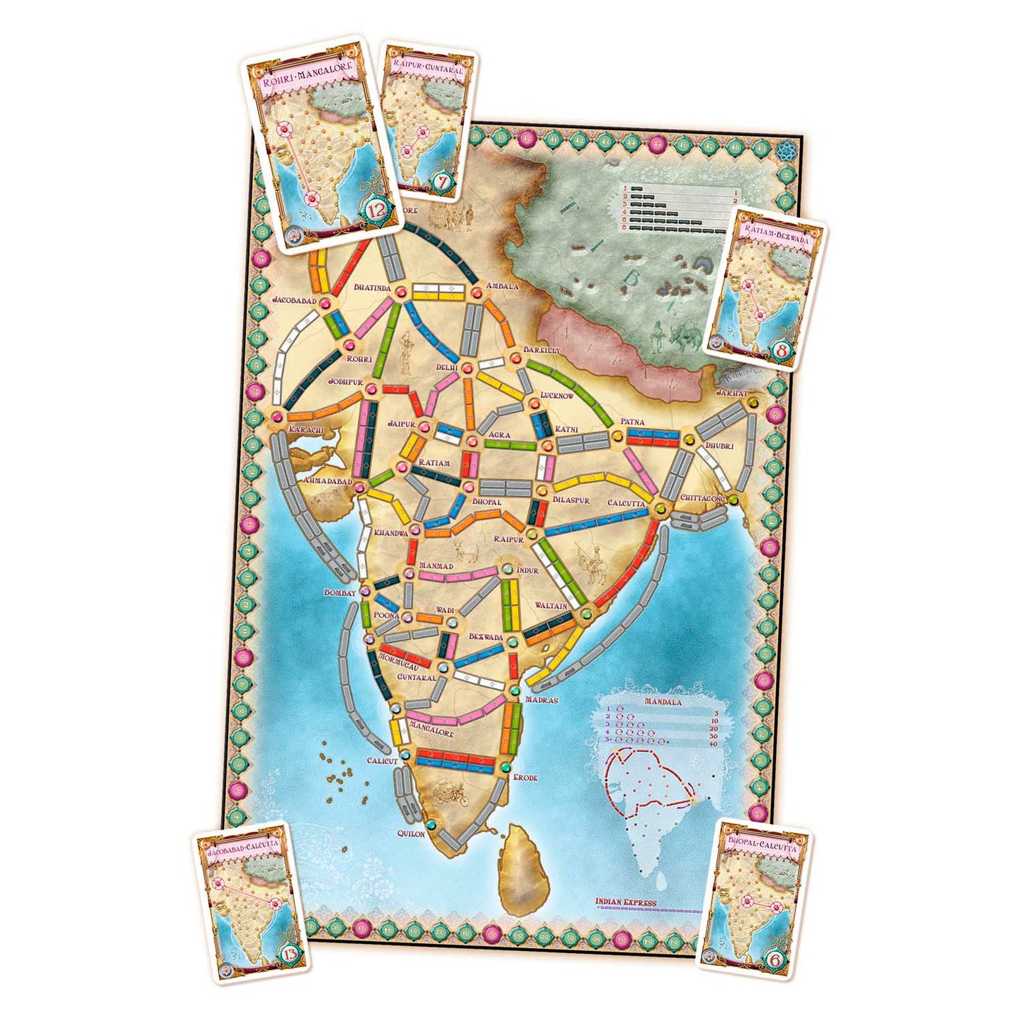 Asmodee Ticket to ride india bordspel