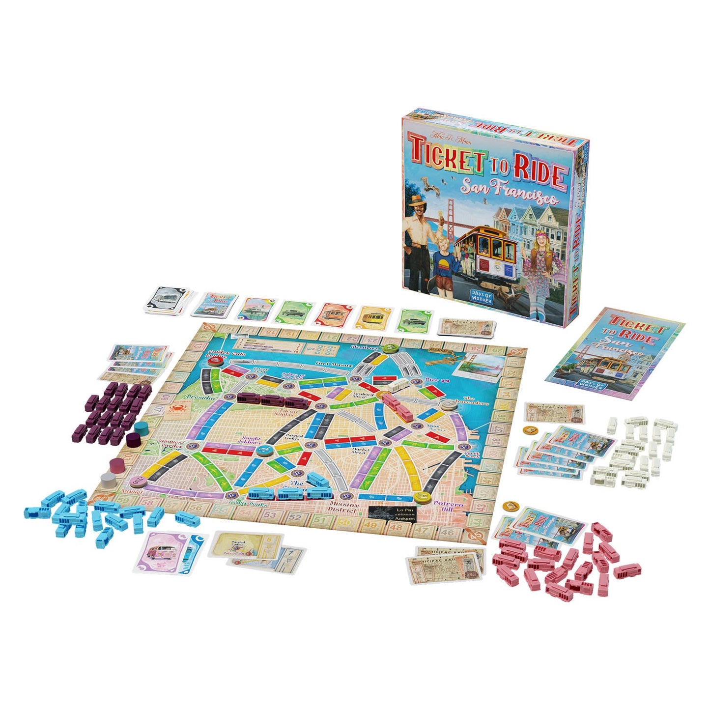 Asmodee Ticket to ride - san francisco bordspel