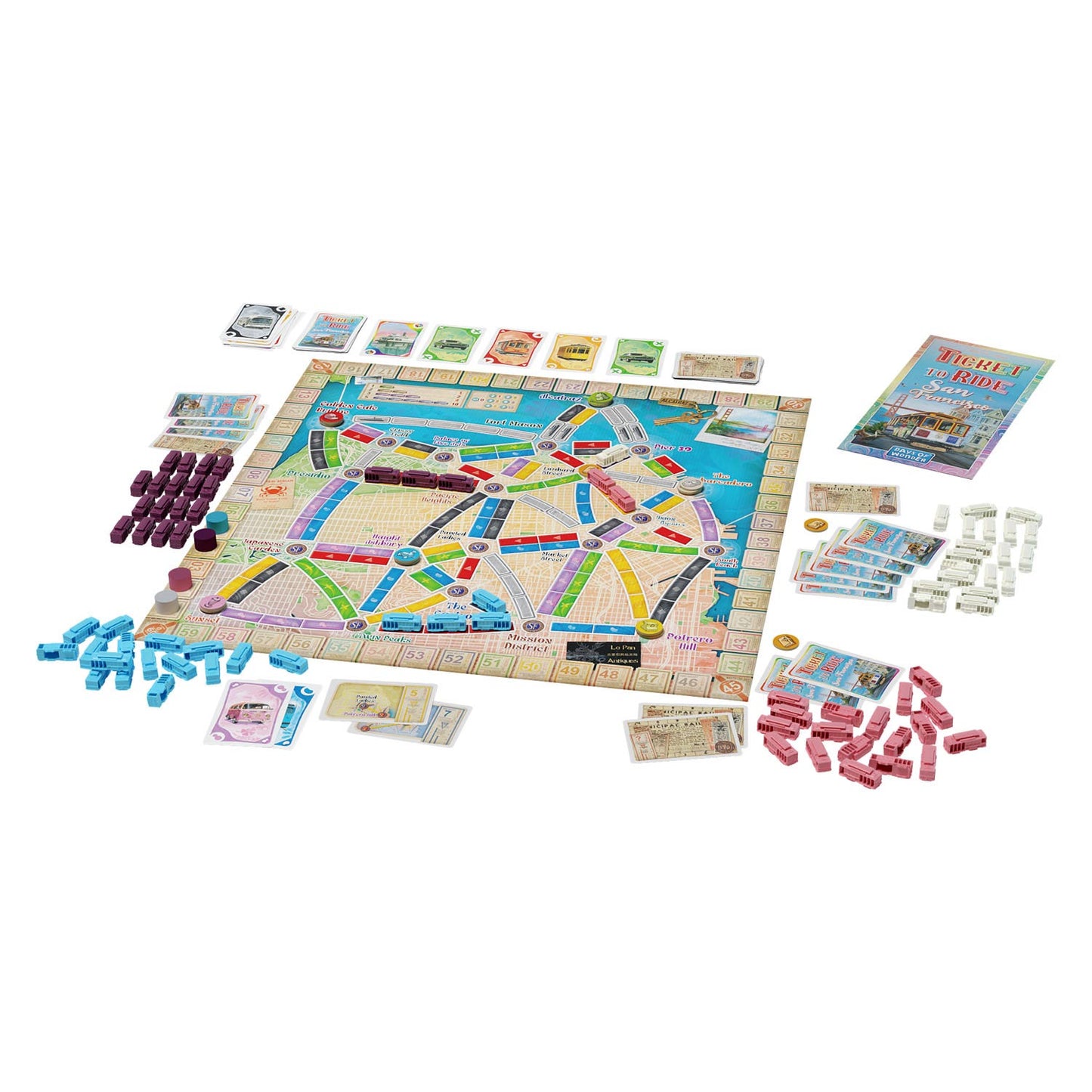 Asmodee Ticket to ride - san francisco bordspel