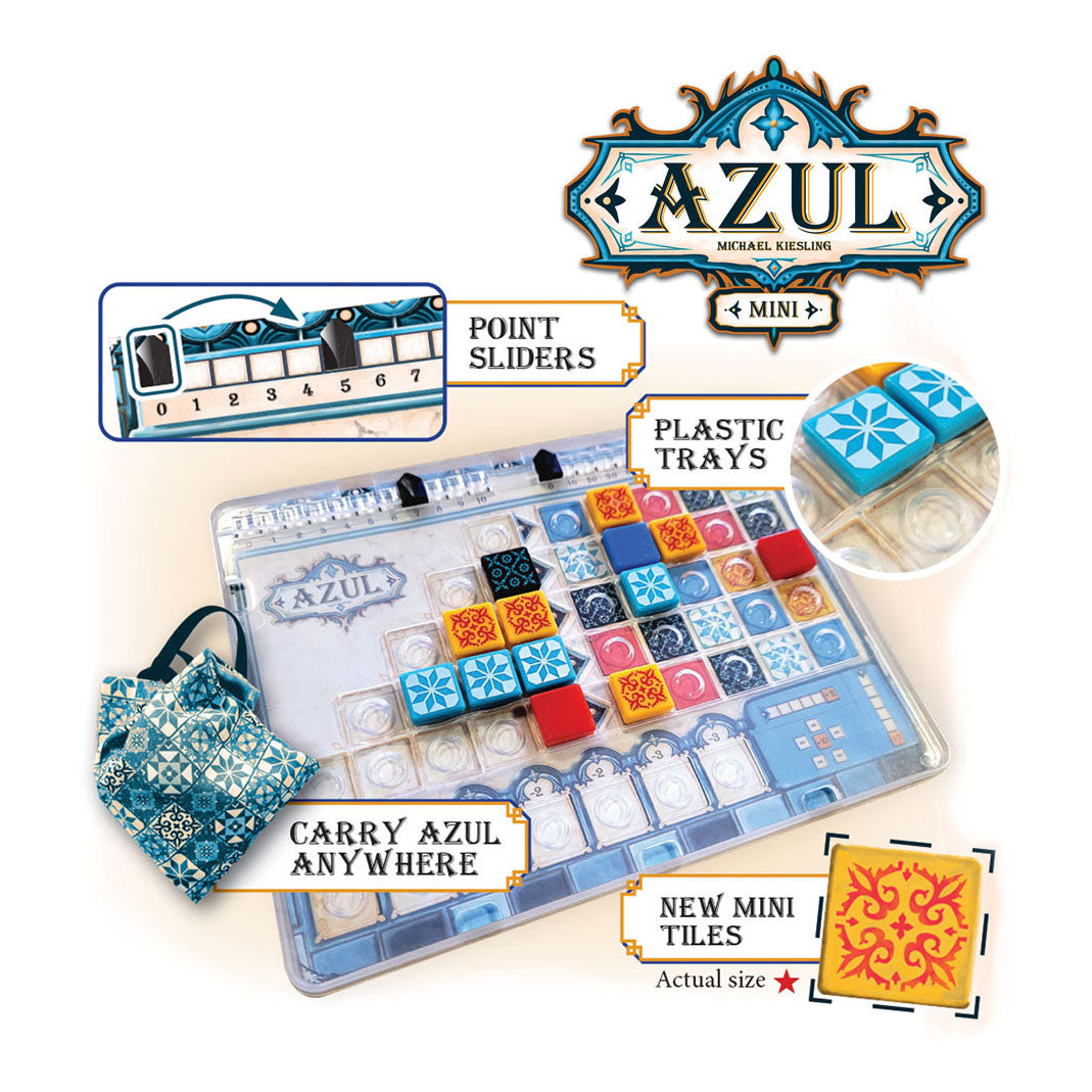 Next Move Games Azul mini bordspel - 2 tot 4 spelers