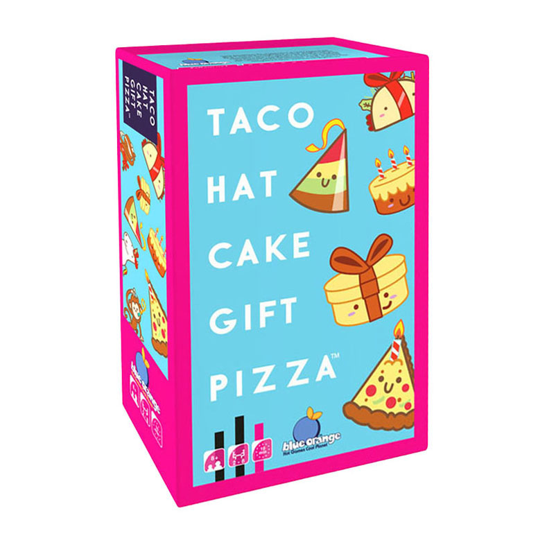 Geronimo Games Blue orange kaartspel taco hat cake gift pizza
