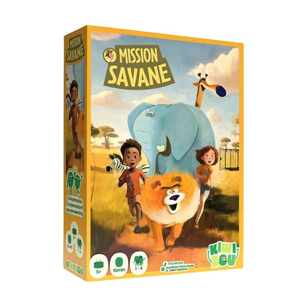 Geronimo Games Kiwizou kaartspel mission savane