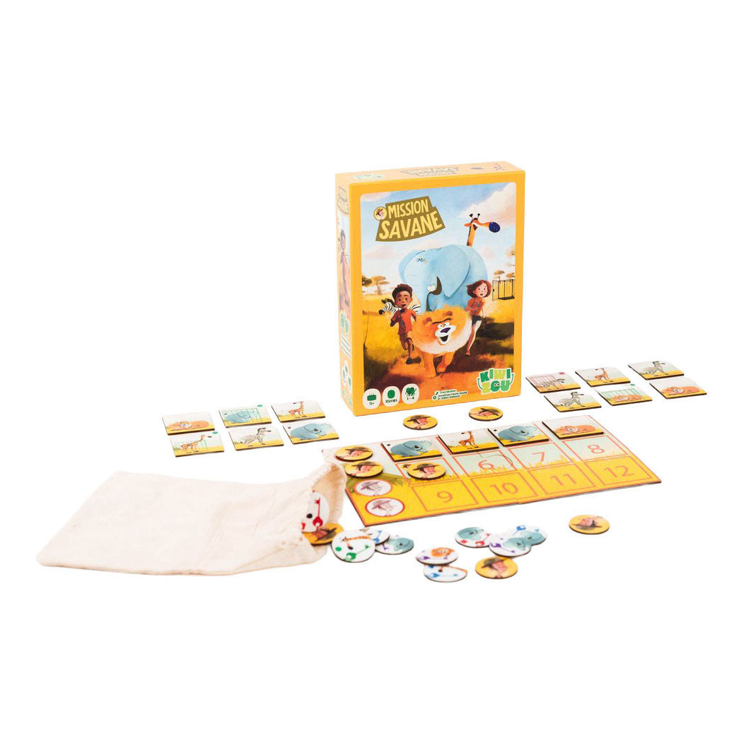 Geronimo Games Kiwizou kaartspel mission savane