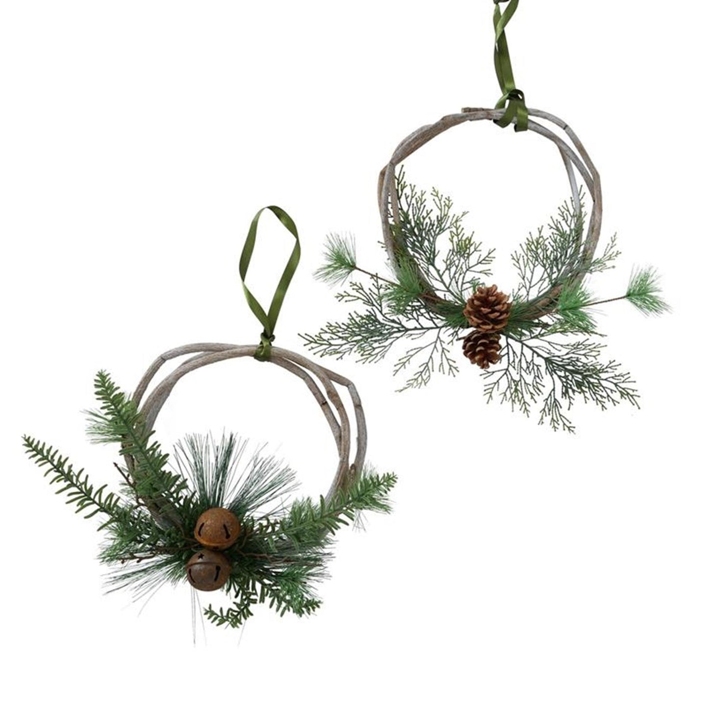 Boltze Home Krans met dennentak h35cm