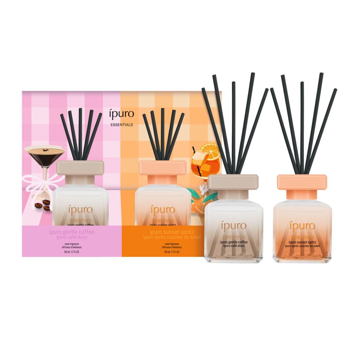 IPuro geurdiffuserset gentle coffee sunset spritz 2x50ml