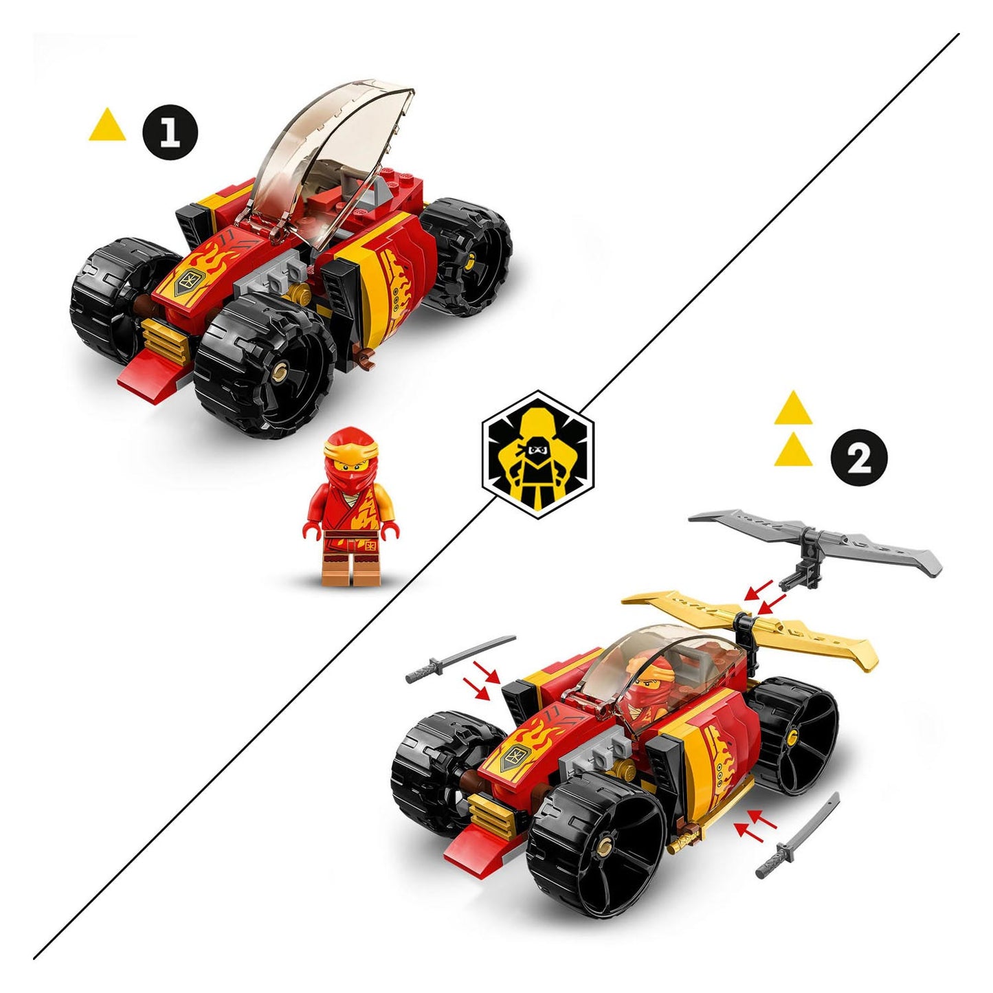 LEGO ninjago 71780 kai's ninja racewagen evo