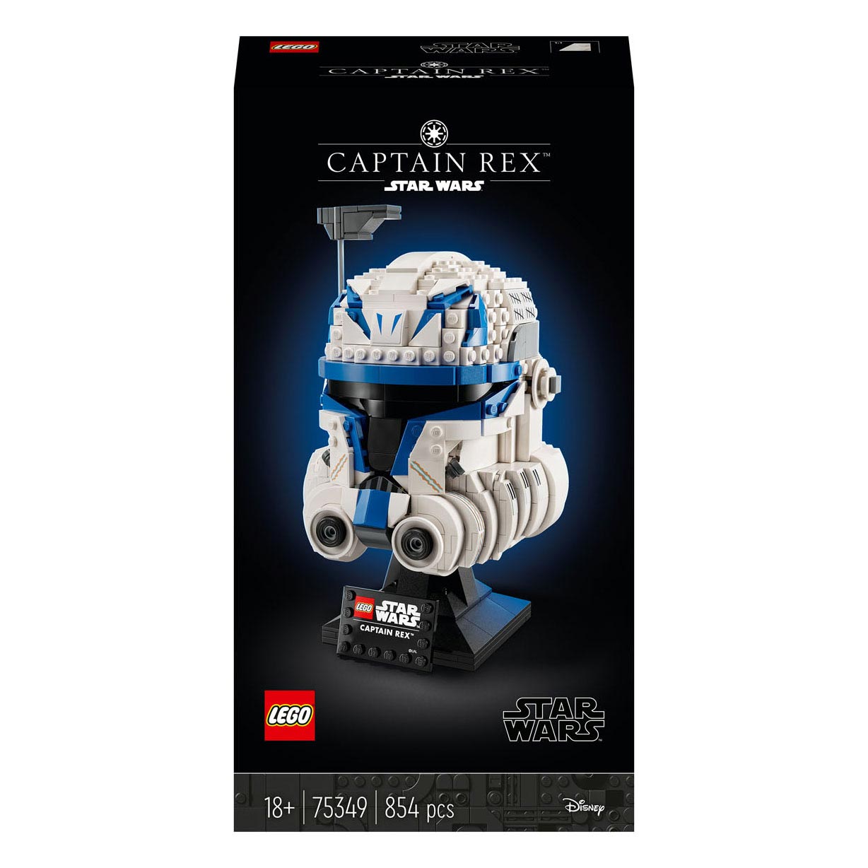 LEGO star wars captain rex helm set voor volwassenen, the clone wars collectible - 75349