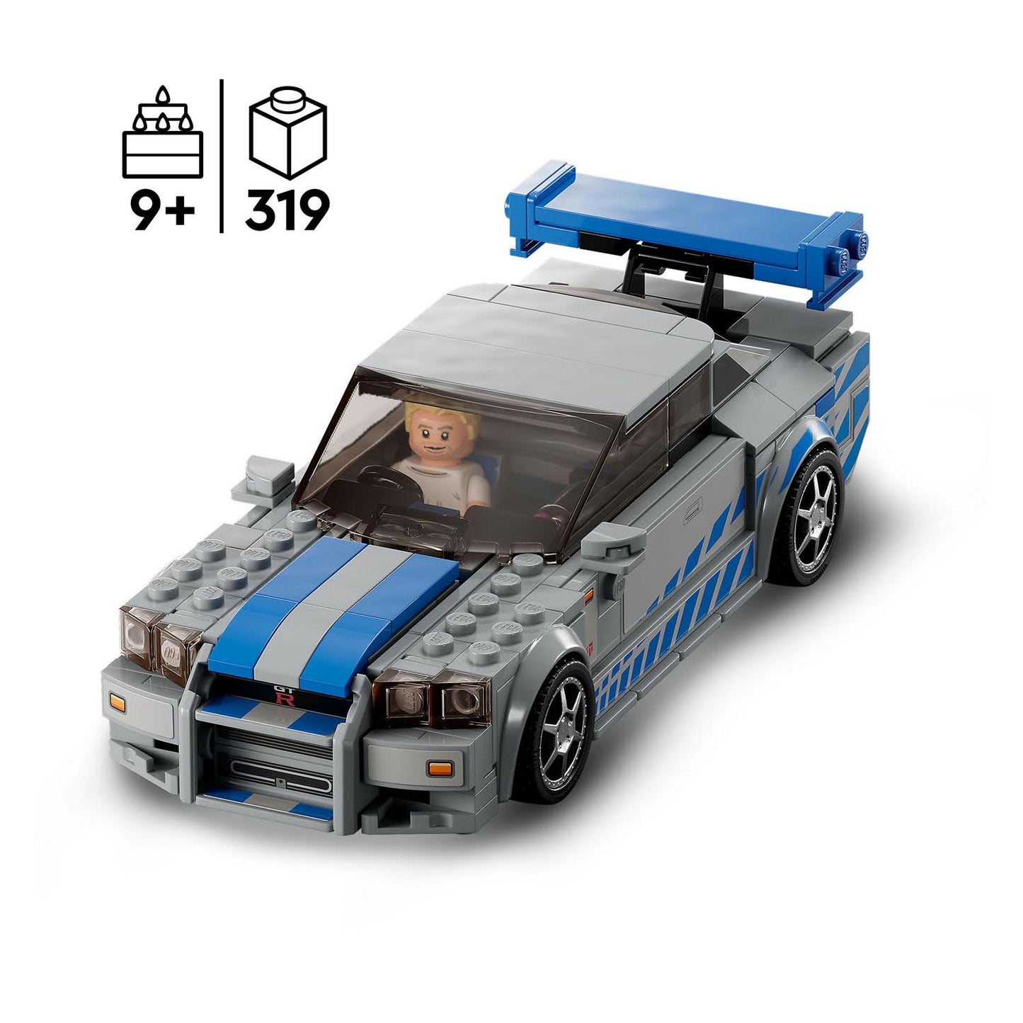 LEGO speed champions 76917 2 fast 2 furious nissan skyline gt-r (r34)