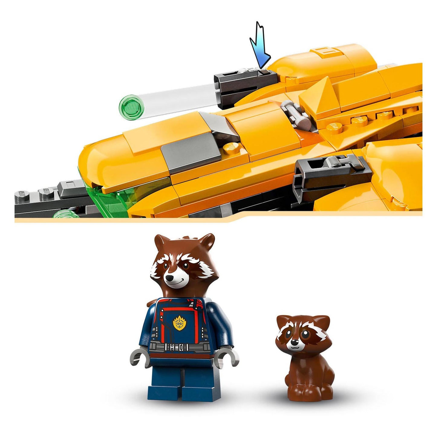 LEGO super heroes 76254 het schip van baby rocket