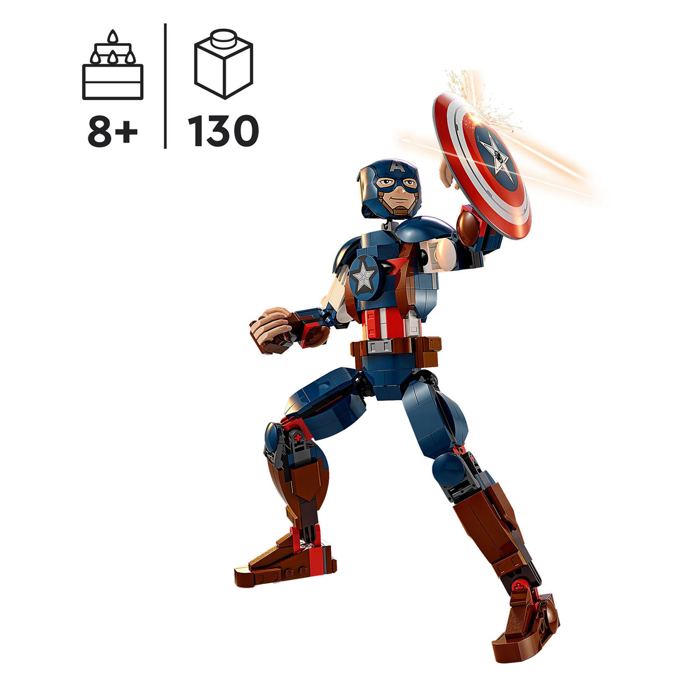 LEGO super heroes 76258 captain america bouwfiguur