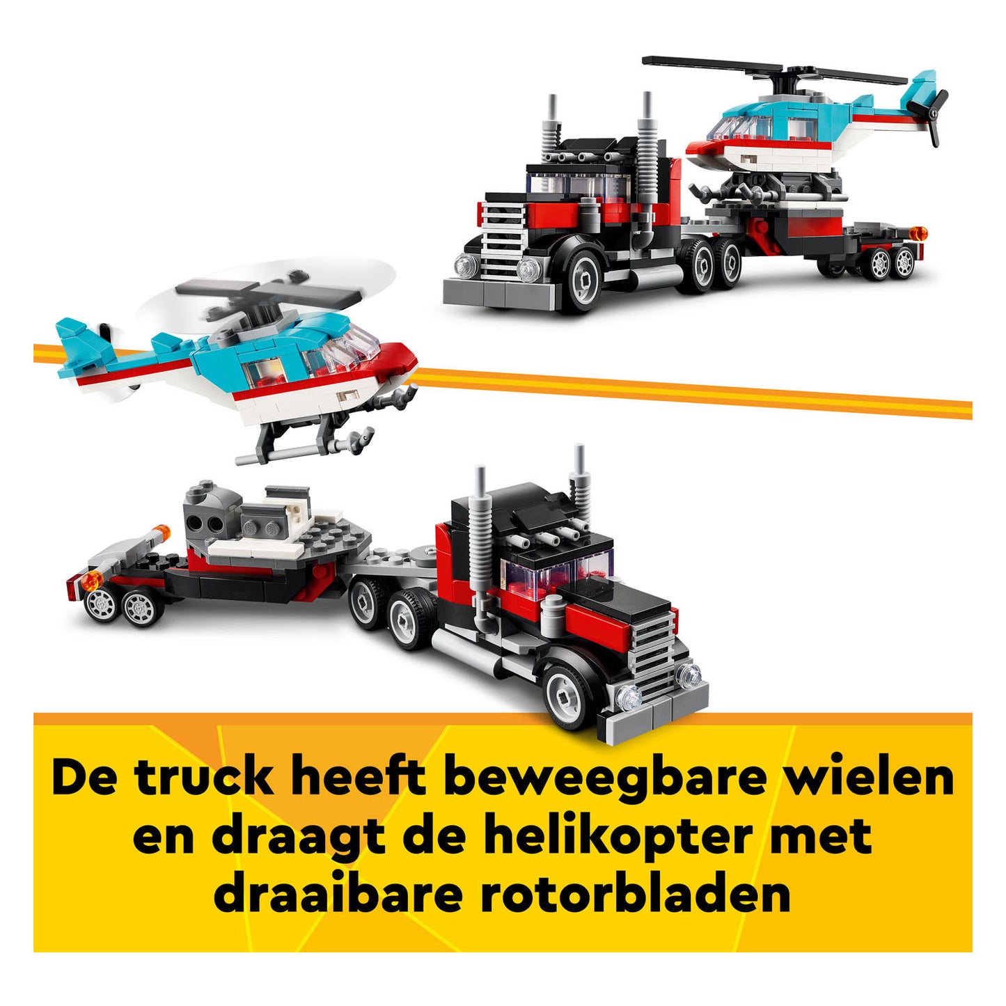 LEGO creator 31146 truck met helikopter