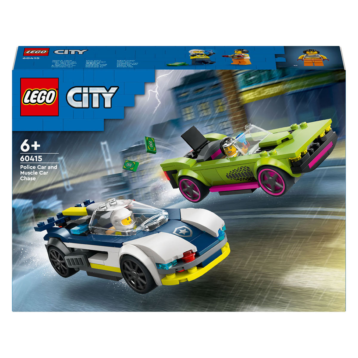 LEGO politiewagen en snelle autoachtervolging - 60415