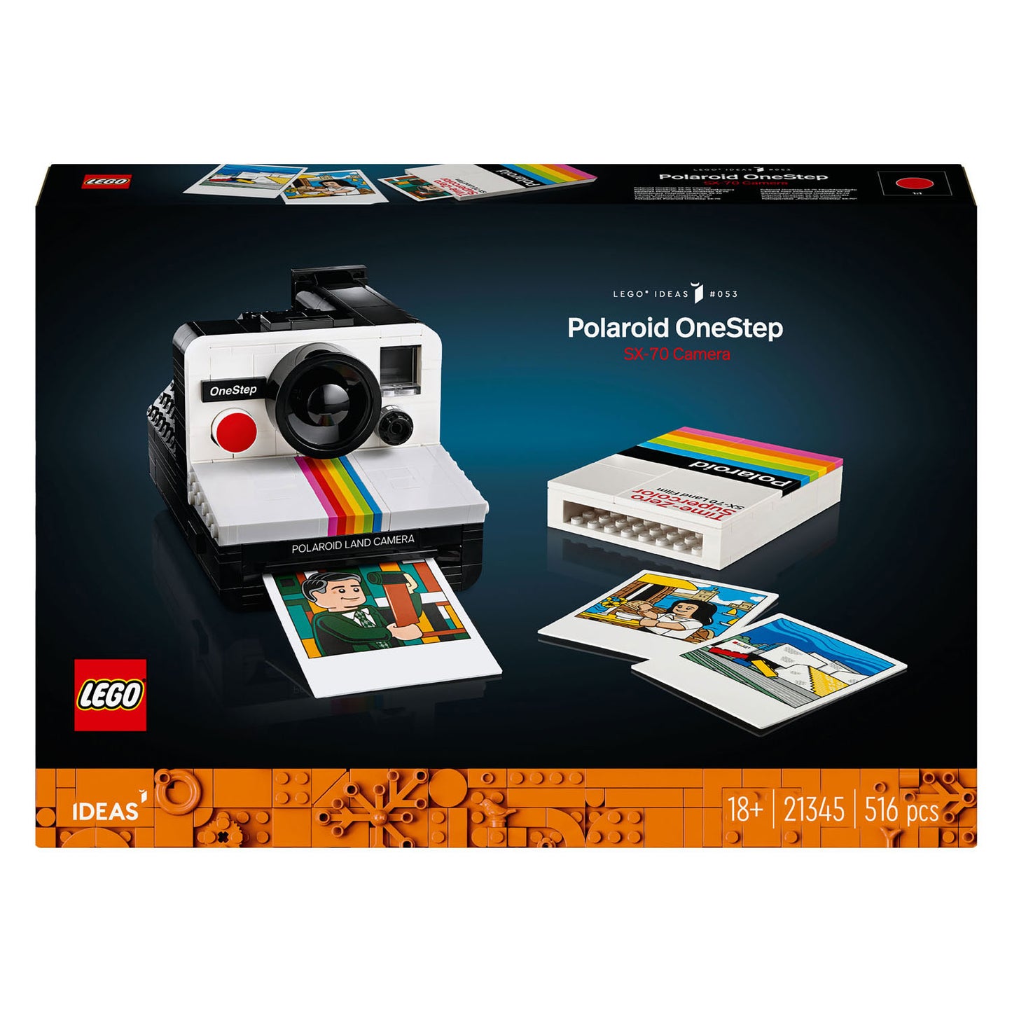 LEGO ideas polaroid onestep sx-70 camera constructiespeelgoed (21345)