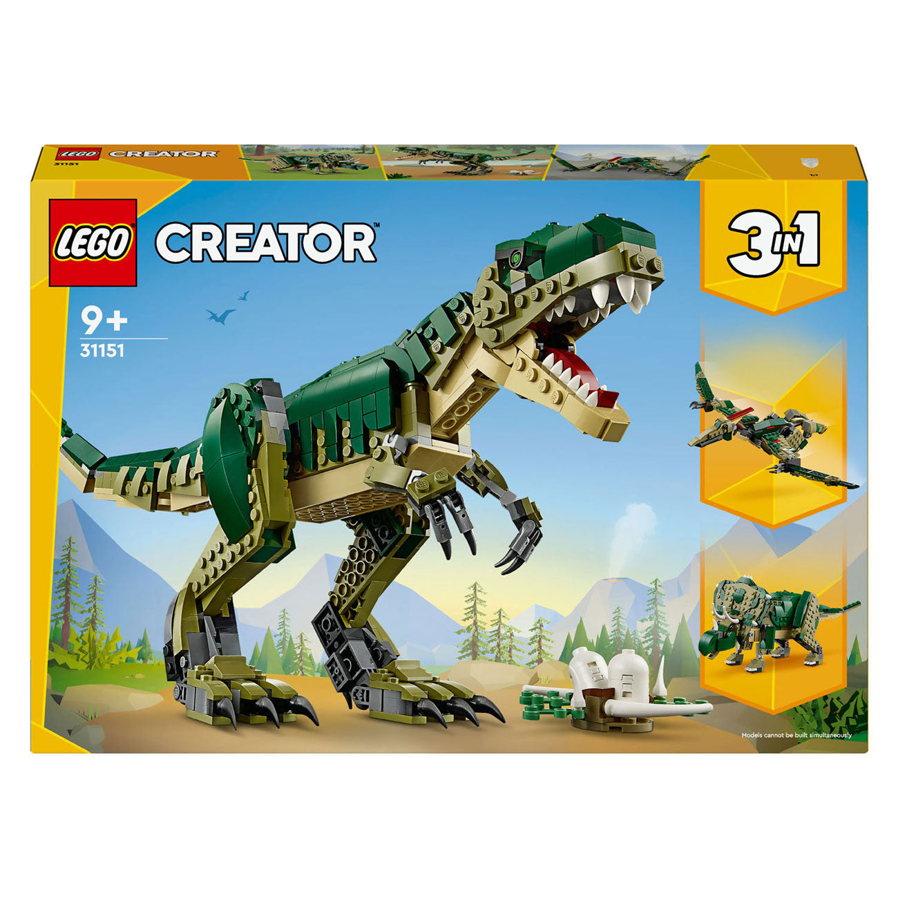 LEGO creator 3in1 t. rex, dinosaurus 31151