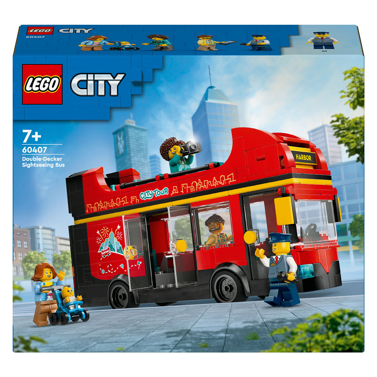 LEGO city toeristische rode dubbeldekker - 60407