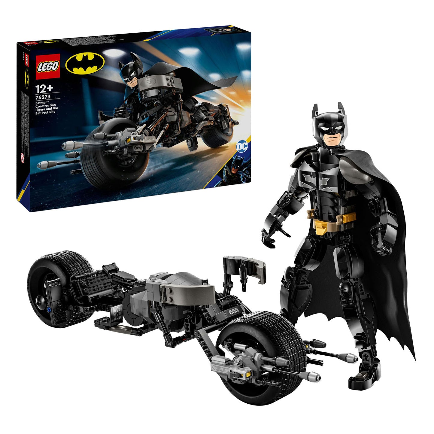LEGO super heroes 76273 batman bouwfiguur en de bat-pod motor
