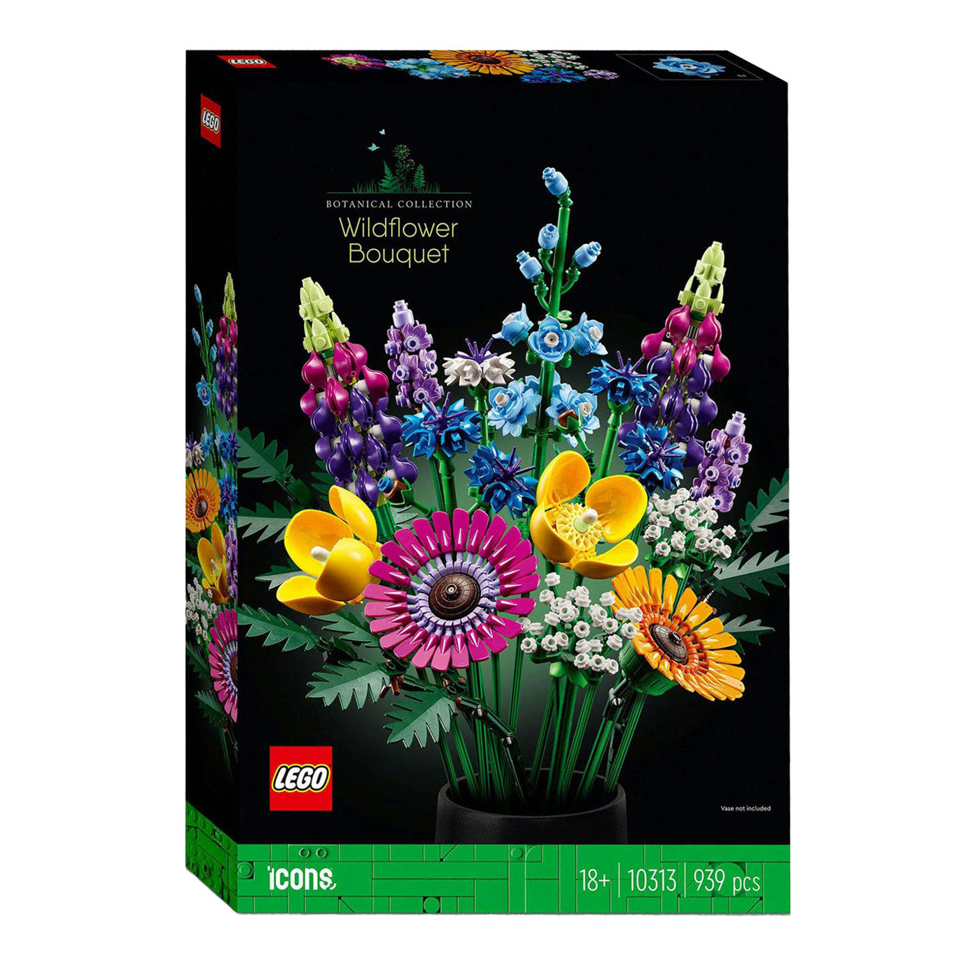 LEGO icons wilde bloemen boeket bouwset voor volwassenen, botanical collection - 10313