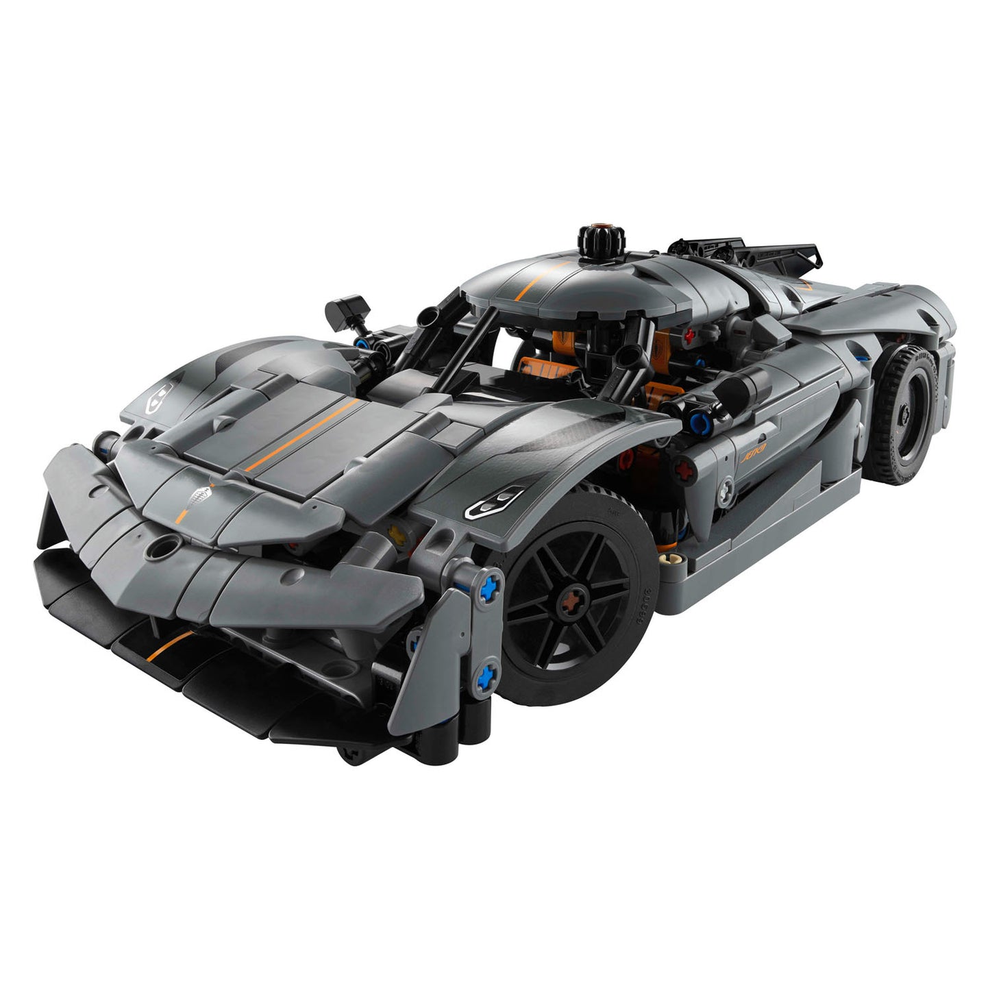 LEGO technic 42173 koenigsegg jesko absolut grijze hypercar