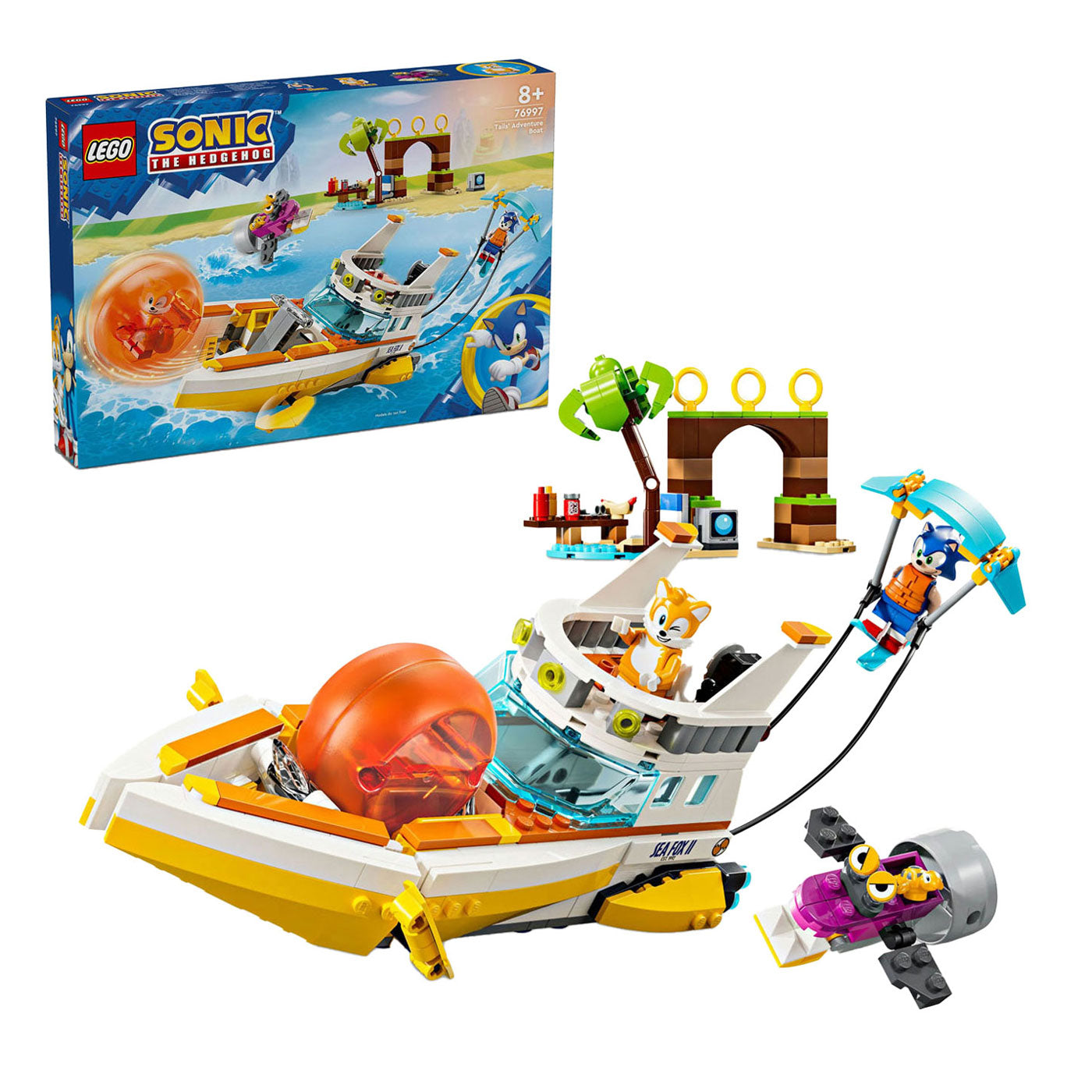 LEGO sonic 76997 tails' avonturenboot