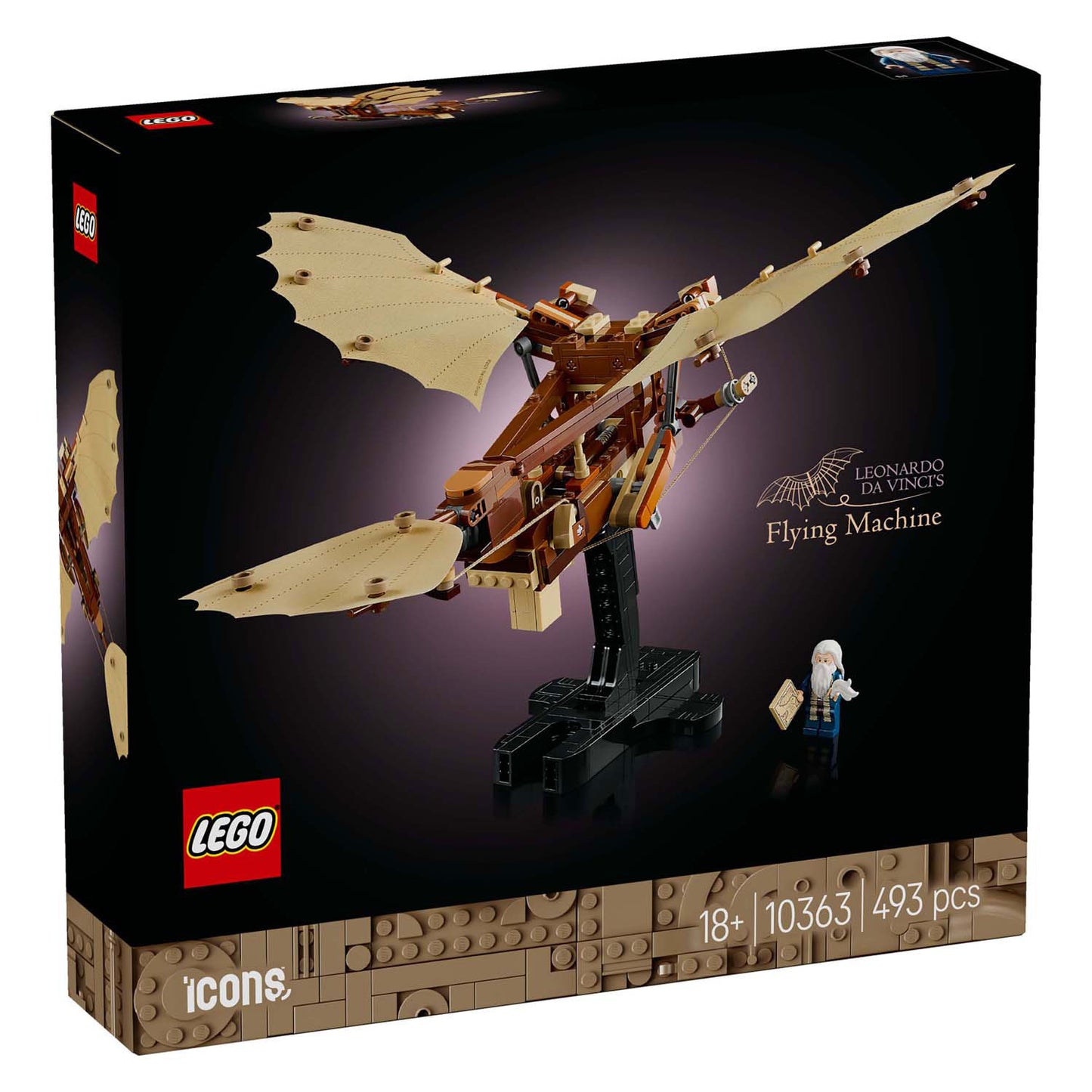 LEGO icons - de vliegmachine van leonardo da vinci constructiespeelgoed (10363)