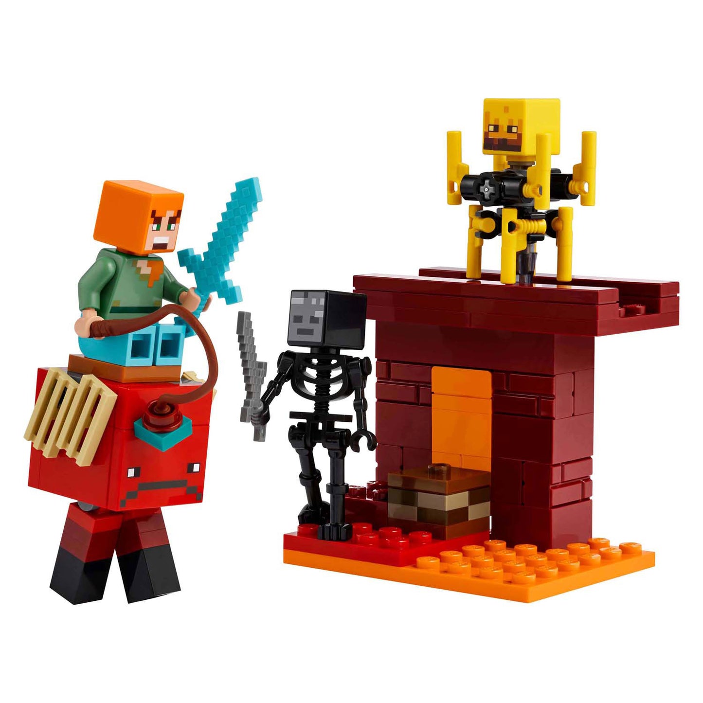 LEGO minecraft 21266 de lavastrijd in de nether