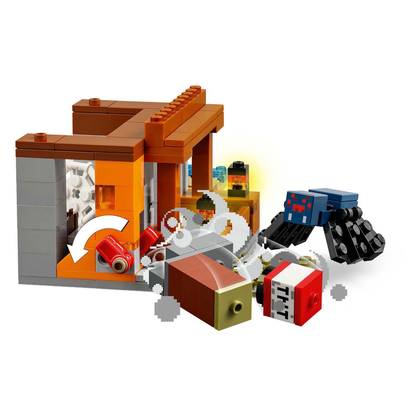 LEGO minecraft 21269 de gordeldieren bij de mijn