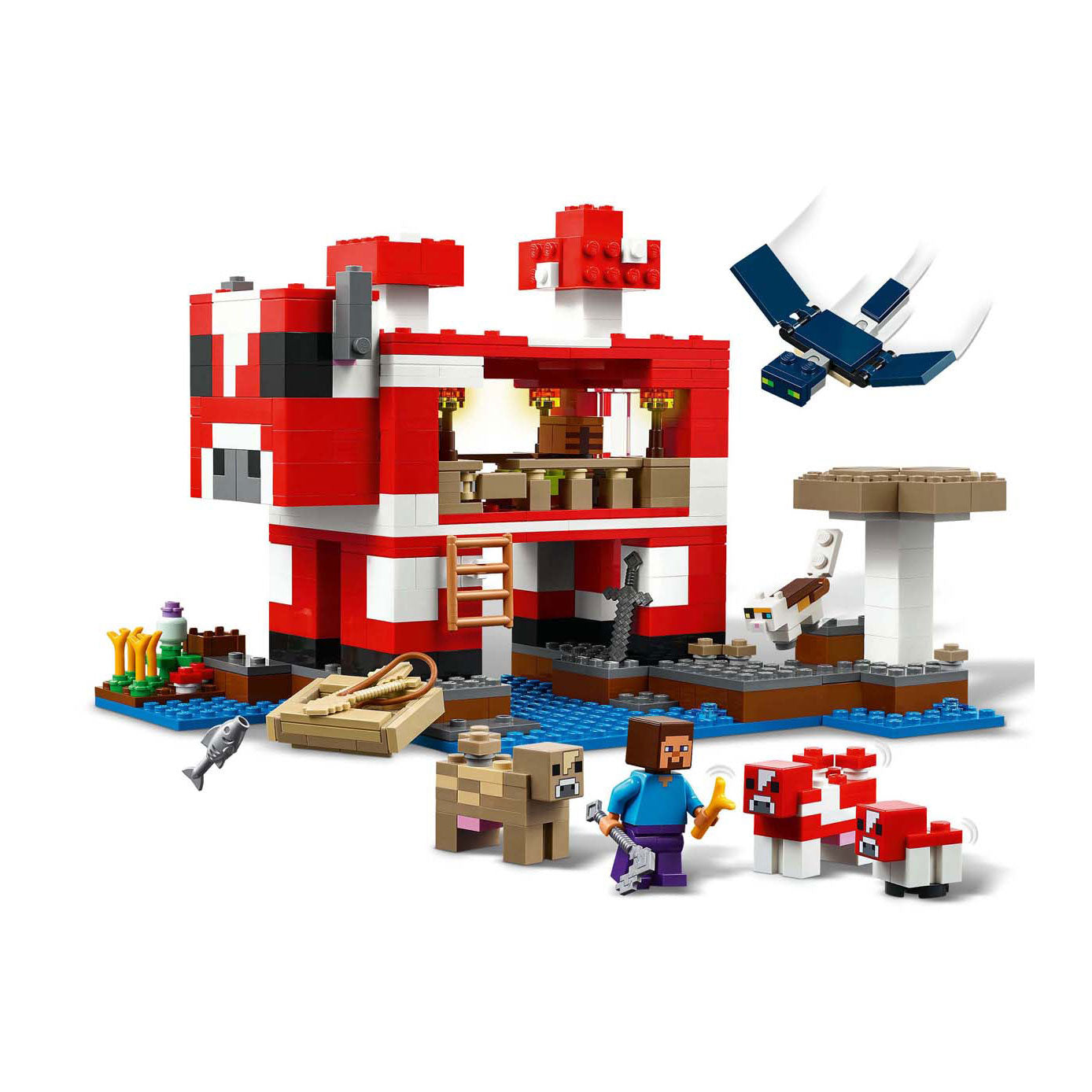 LEGO minecraft het mooshroom huis - 21270