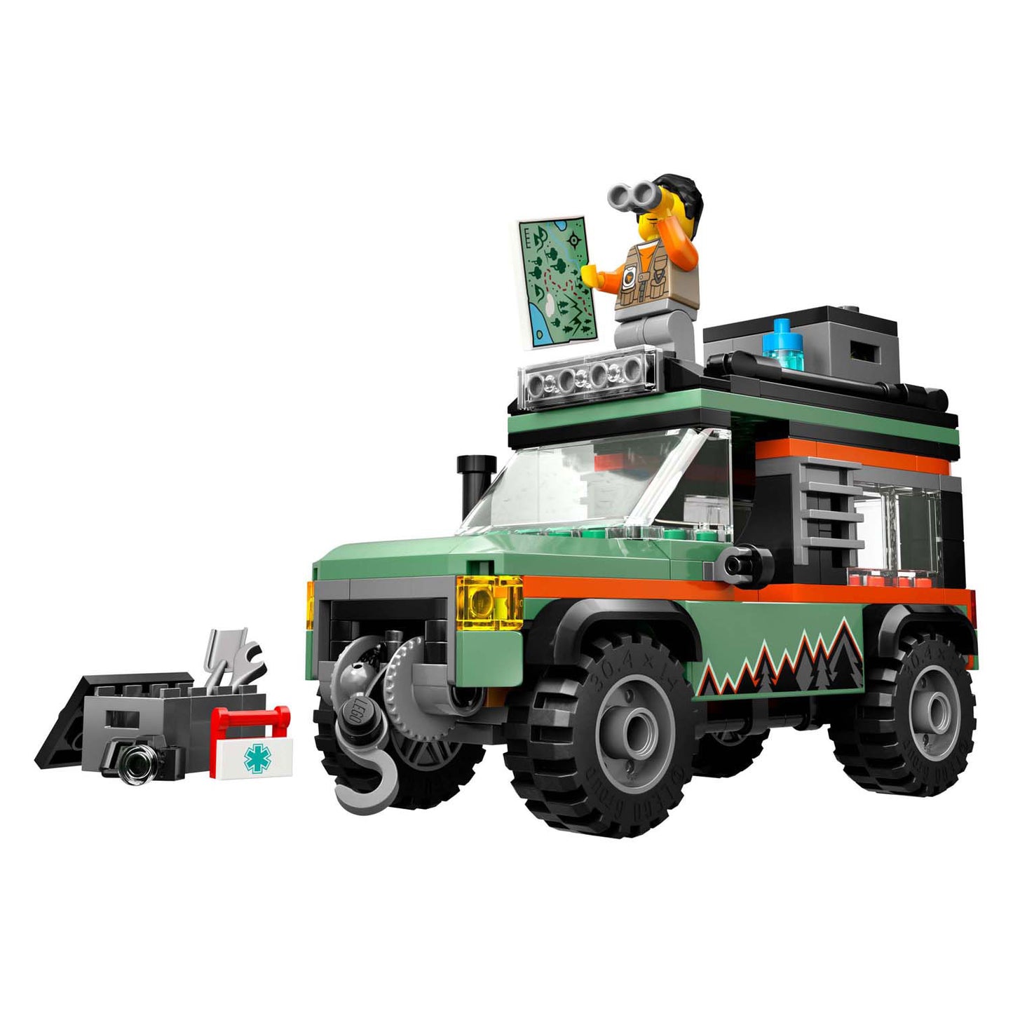 LEGO city 60447 4x4 terreinwagen voor in de bergen