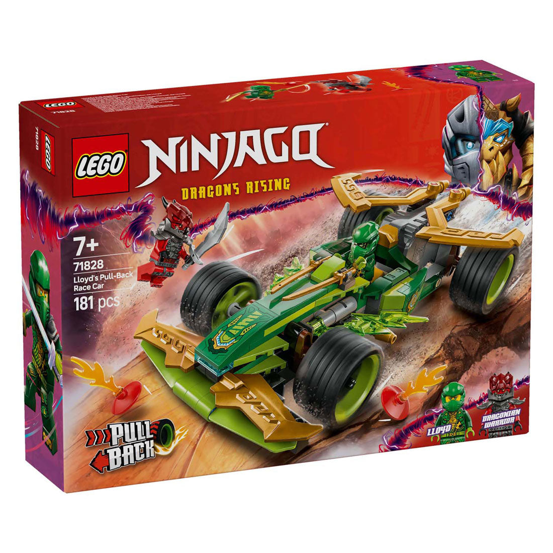LEGO ninjago 71828 lloyds pull-back racewagen
