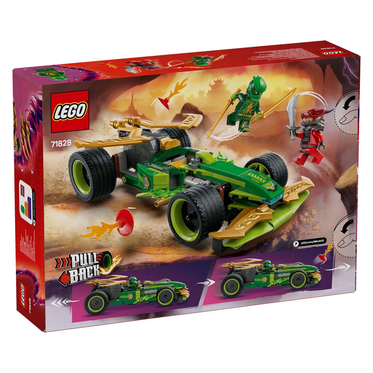 LEGO ninjago 71828 lloyds pull-back racewagen