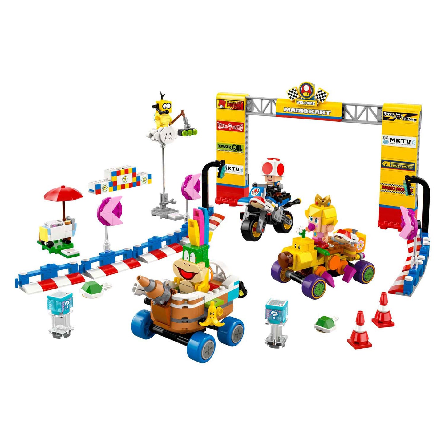 LEGO super mario 72036 mario kart baby peach en grand prix set