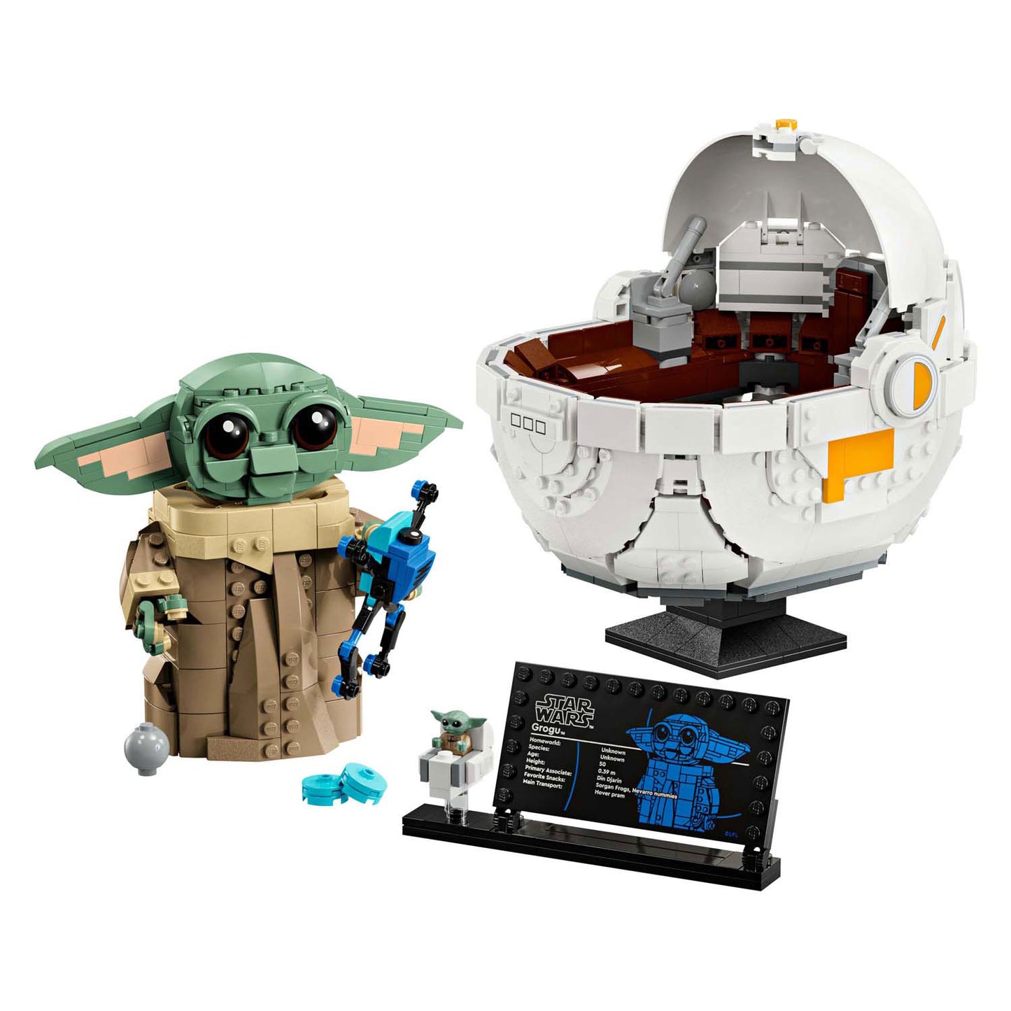 LEGO star wars 75403 grogu met zweefkinderwagen
