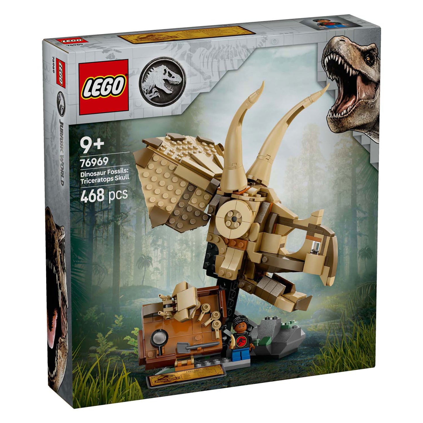 LEGO jurassic world 76969 dinosaurusfossielen: triceratops schedel
