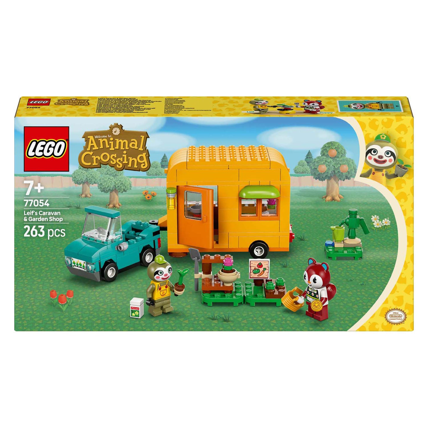 LEGO animal crossing 77054 leifs caravan en tuinwinkel