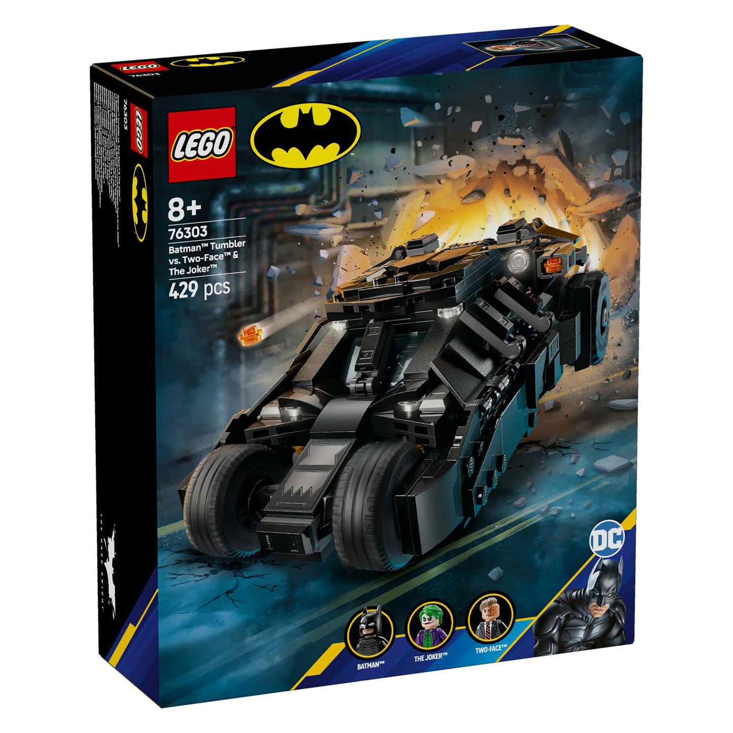 LEGO dc super heroes - batman tumbler vs. two-face en the joker constructiespeelgoed (76303)