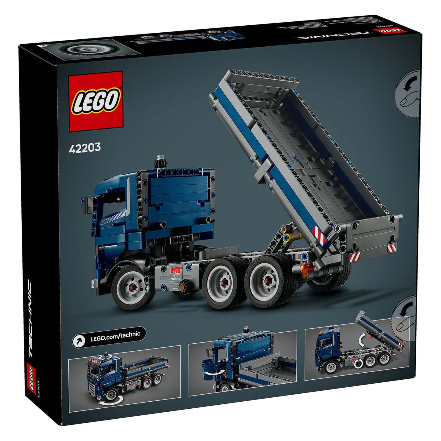 LEGO technic 42203 vrachtwagen met kiepfunctie