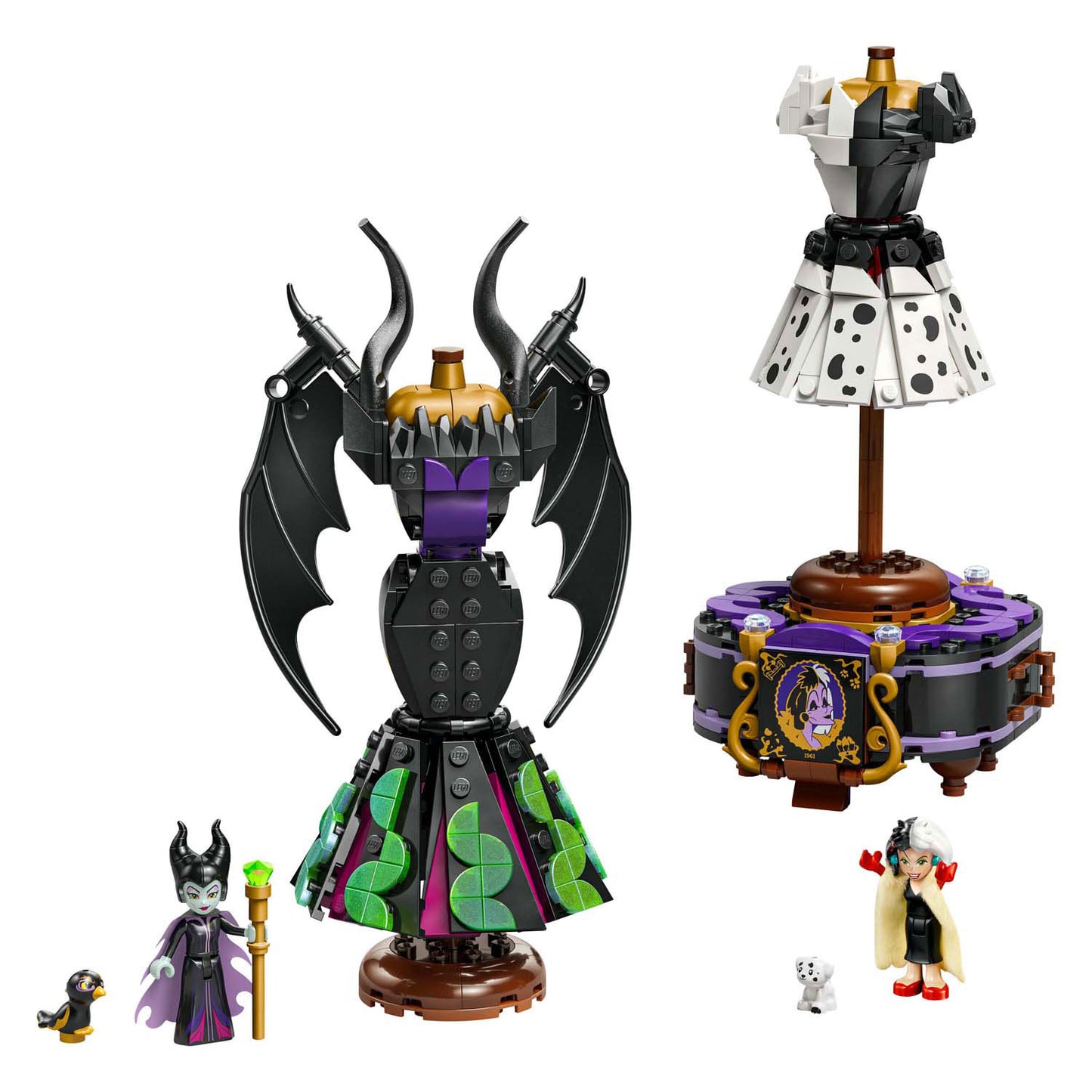 LEGO disney 43262 de jurken van maleficent en cruella de vil
